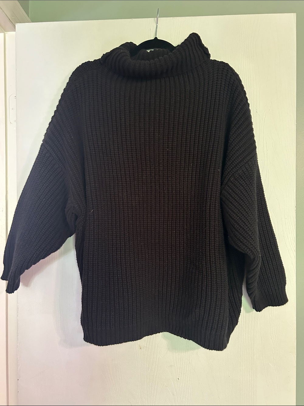 torrid Black Ribbed Turtleneck Sweater